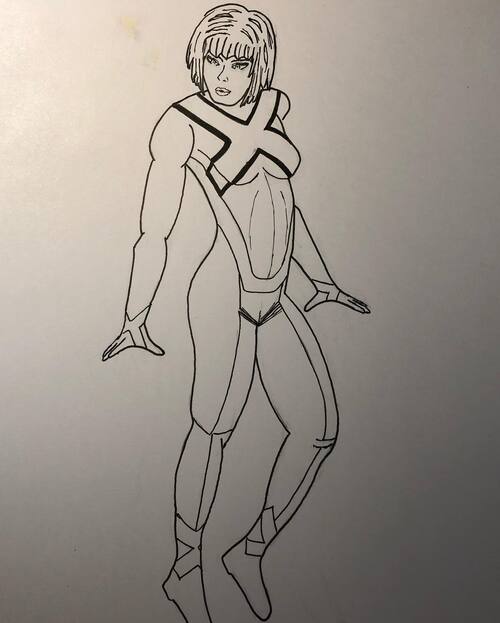 process pic of the inked image